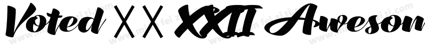 Voted 重置 XXII AwesomeScript字体转换